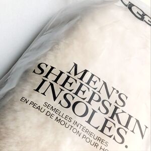 UGG NWT Sheepskin Comfort Insoles Men 10 43 Cut-To-Fit Plush Cushioned Winter